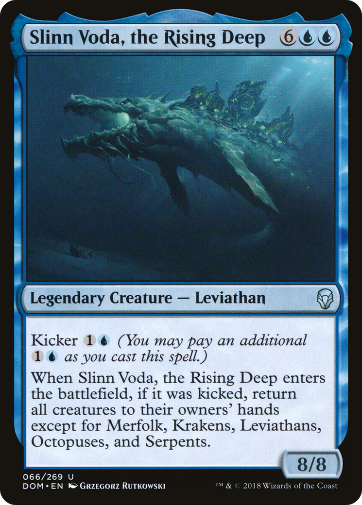 Image of Slinn Voda, the Rising Deep (DOM-066) - Dominaria Foil