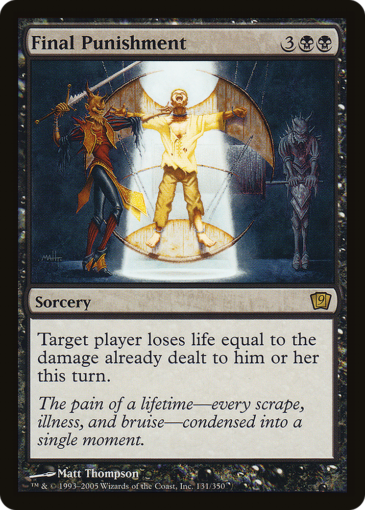 Image of Final Punishment (9ED-131★) - 9th Edition Foil