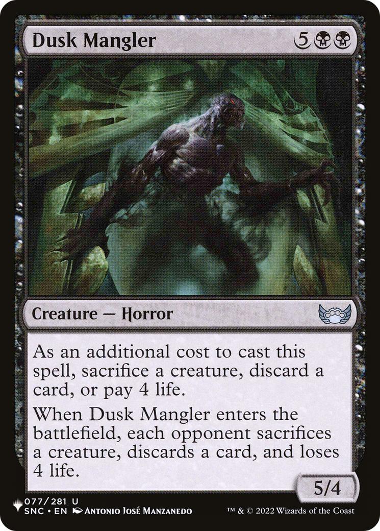 Image of Dusk Mangler (LIST-SNC-77) - The List