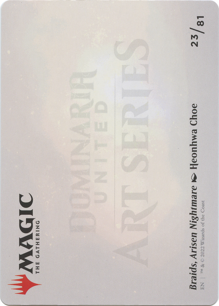 Image of Braids, Arisen Nightmare // Braids, Arisen Nightmare (ADMU-023) - Dominaria United Art Series (Borderless) Foil