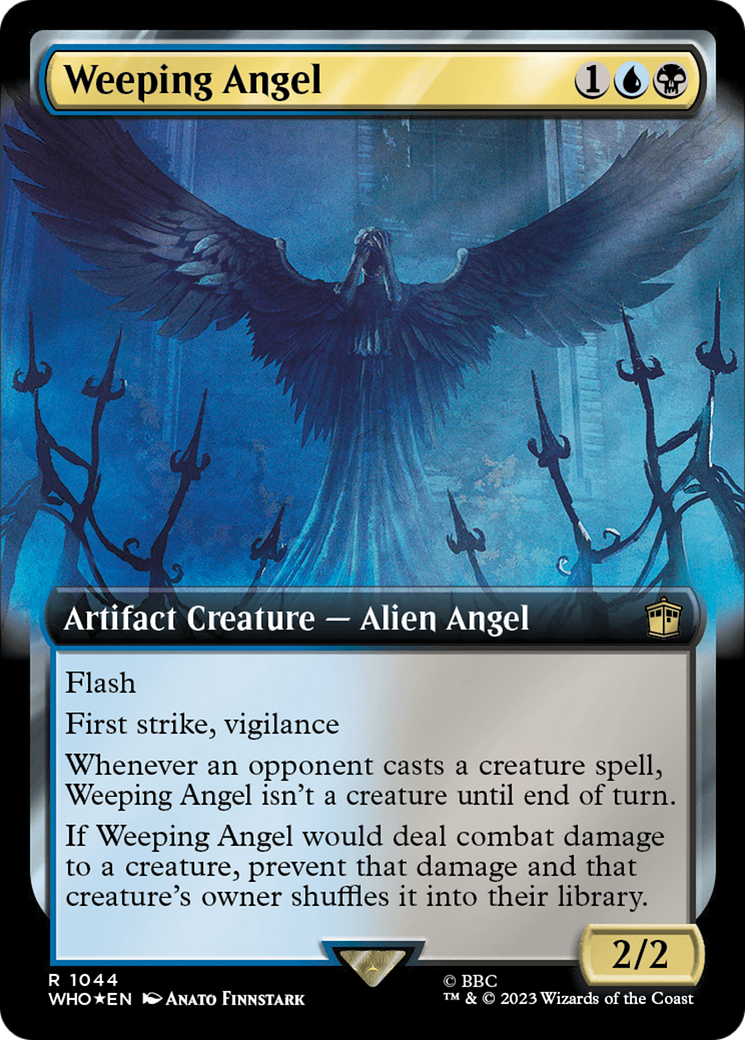 Image of Weeping Angel (Extended Art) (Surge Foil) (WHO-1044) - Doctor Who: (Extended Art) Foil