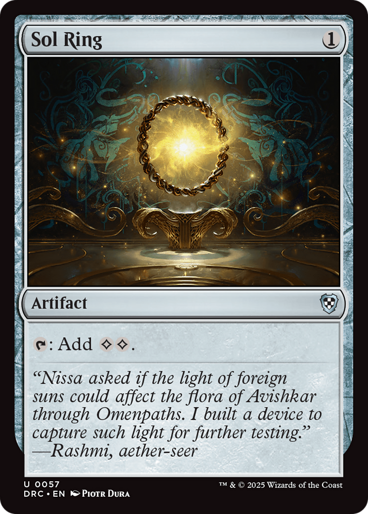 Image of Sol Ring (0057) (DRC-057) - Commander: Aetherdrift