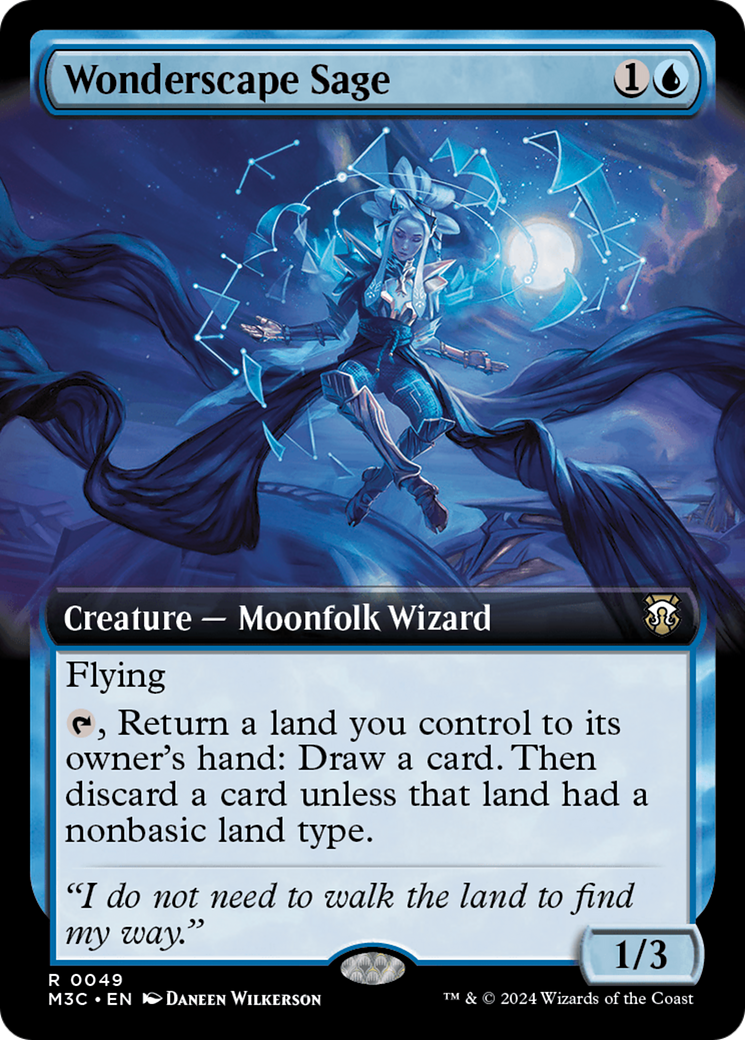 Image of Wonderscape Sage (Extended Art) (M3C-049) - Modern Horizons 3 Commander: (Extended Art)