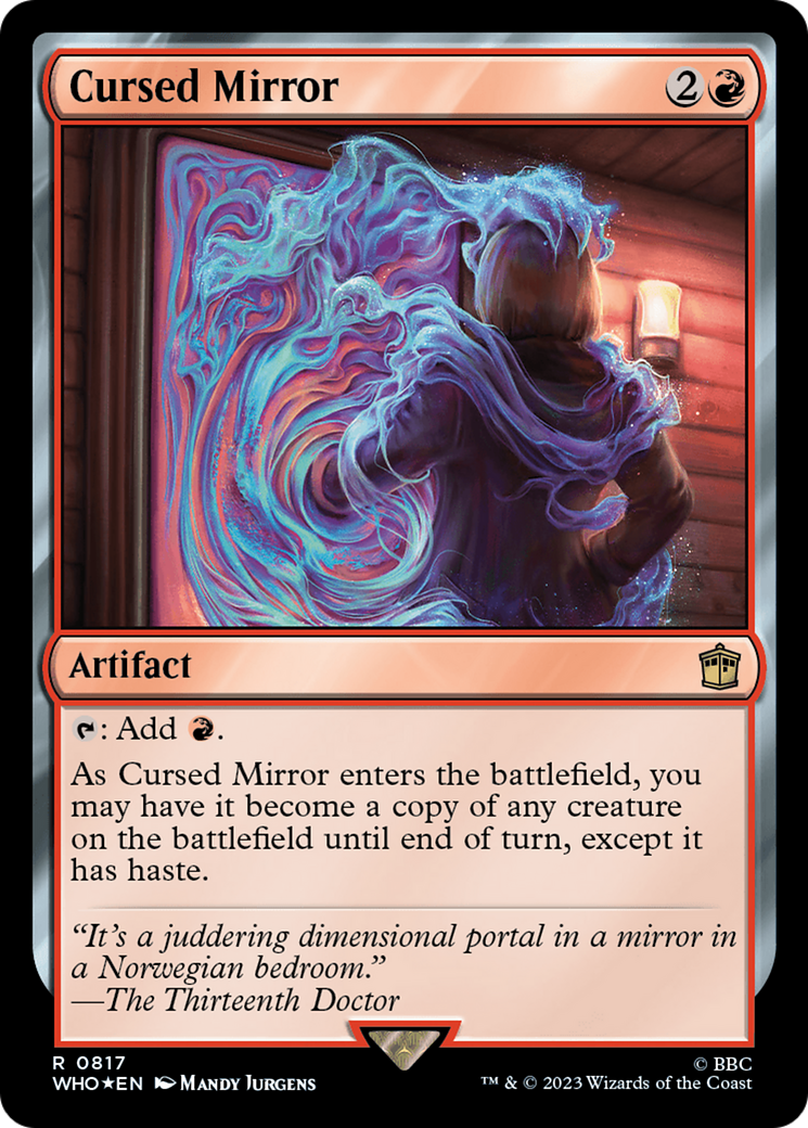 Image of Cursed Mirror (Surge Foil) (WHO-817) - Doctor Who Foil