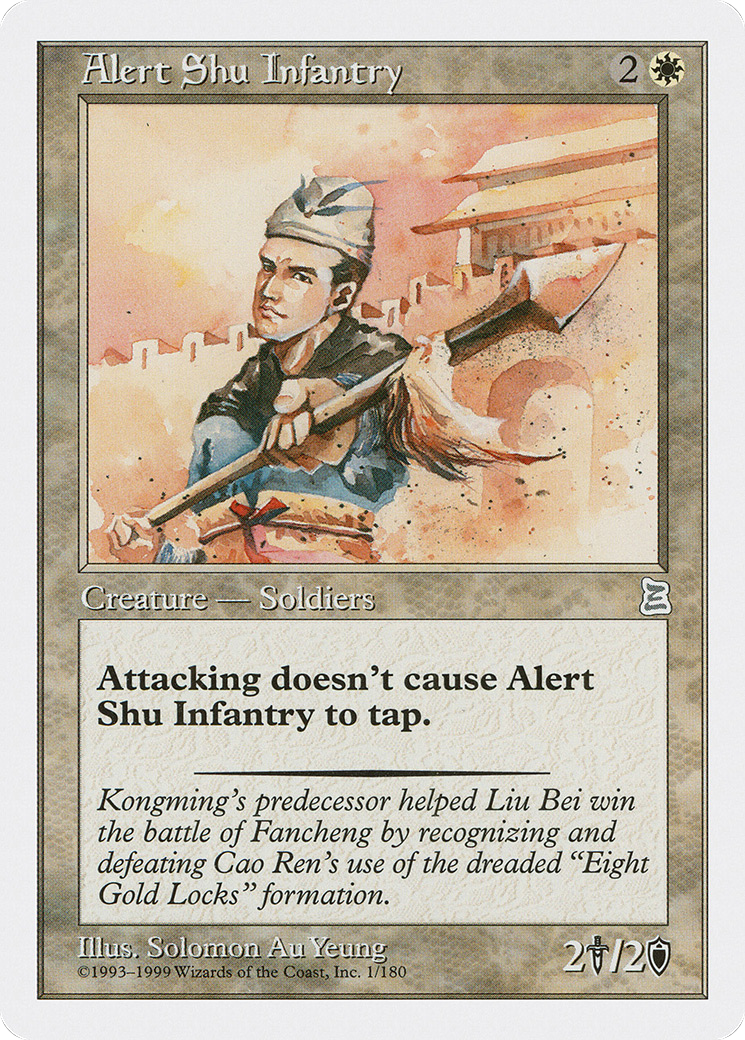 Image of Alert Shu Infantry (PTK-001) - Portal Three Kingdoms