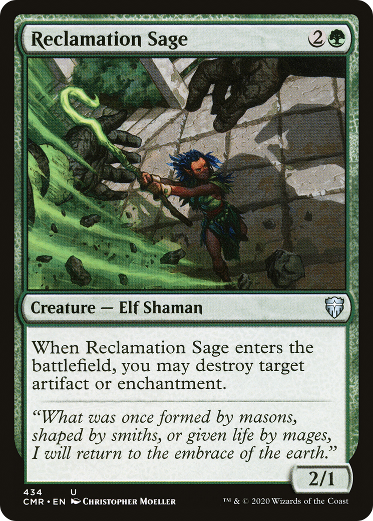 Image of Reclamation Sage (434) (CMR-434) - Commander Legends
