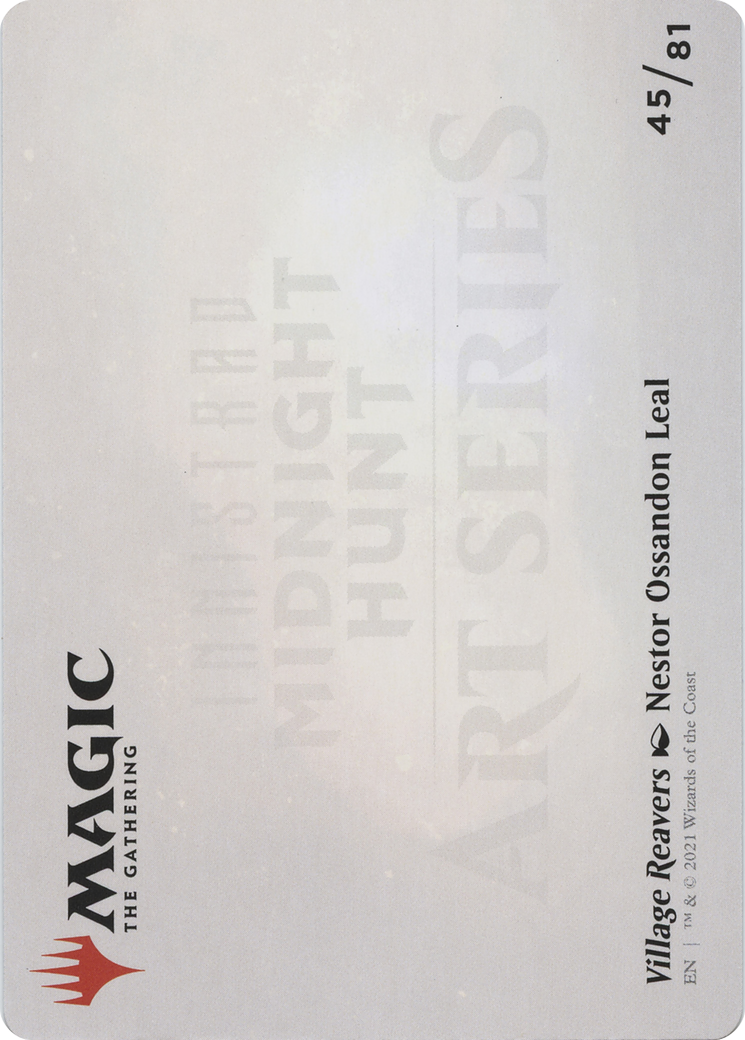 Image of Village Reavers // Village Reavers (AMID-045) - Midnight Hunt Art Series (Borderless) Foil