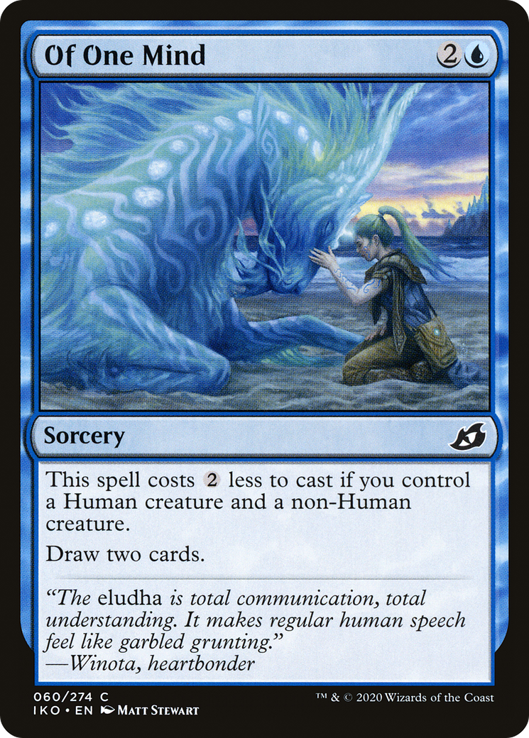 Image of Of One Mind (IKO-060) - Ikoria: Lair of Behemoths Foil