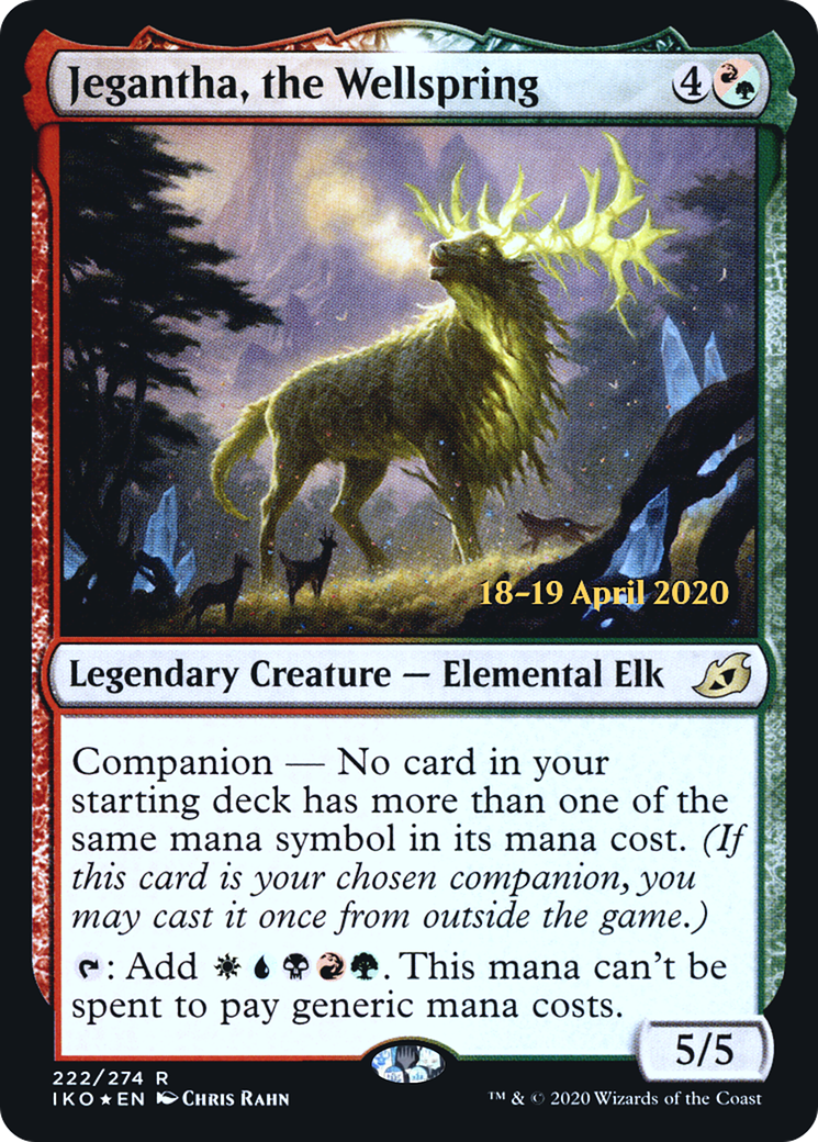 Image of Jegantha, the Wellspring (PRE-222) - Ikoria: Lair of Behemoths Promos: (companion) Foil