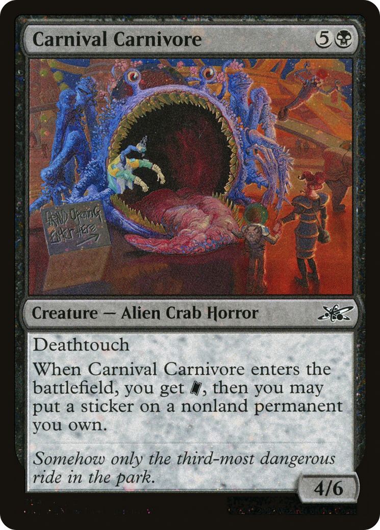 Image of Carnival Carnivore (Galaxy Foil) (UNF-354) - Unfinity Foil