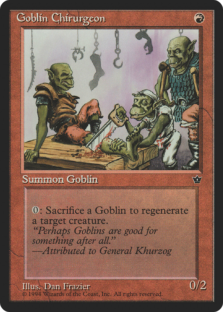 Image of Goblin Chirurgeon (Frazier) (FEM-) - Fallen Empires
