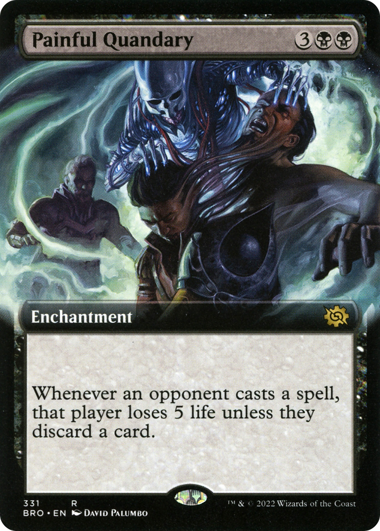 Image of Painful Quandary (Extended Art) (BRO-331) - The Brothers' War: (Extended Art) Foil