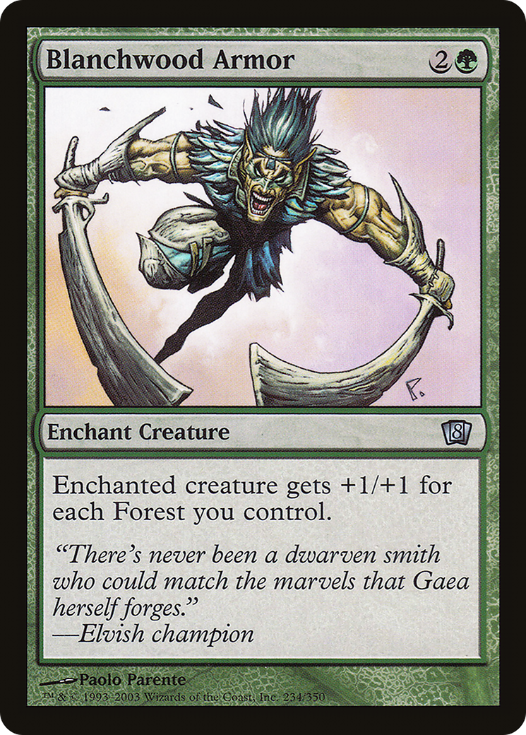 Image of Blanchwood Armor (8ED-234) - 8th Edition Foil