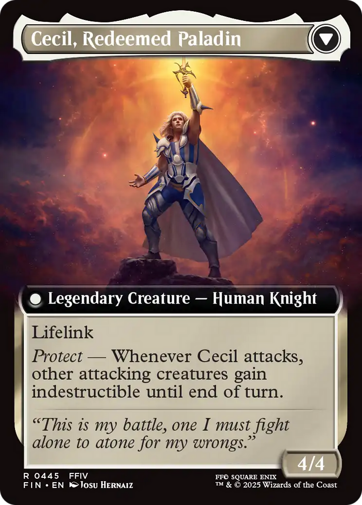Image of Cecil, Dark Knight (Extended Art) (FIN-445) - FINAL FANTASY: (Extended Art) Foil