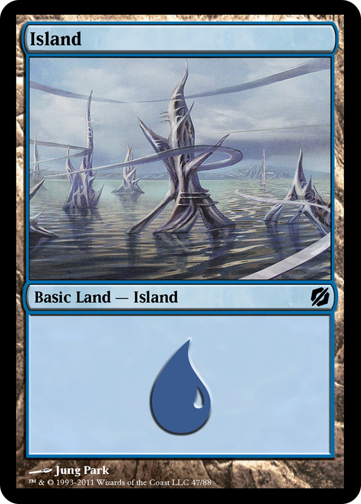 Image of Island (TD2-047) - Duel Decks: Mirrodin Pure vs. New Phyrexia