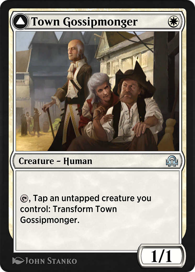 Image of Town Gossipmonger // Incited Rabble (SIR-053) - Shadows over Innistrad Remastered