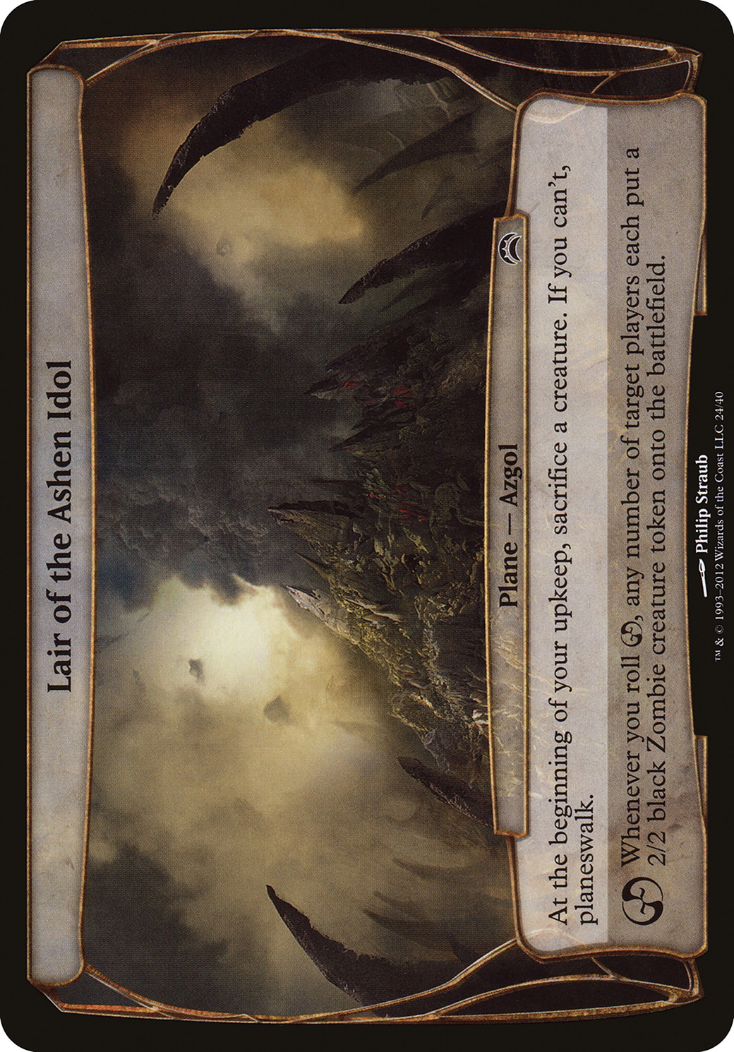 Image of Lair of the Ashen Idol (Planechase 2012) (OVER-024) - Planechase 2012 Planes