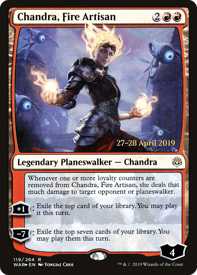 Image of Chandra, Fire Artisan (PRE-119) - War of the Spark Promos Foil