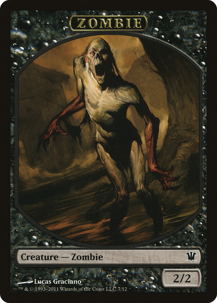 Image of Zombie Token (7) (ISD-007) - Innistrad Tokens