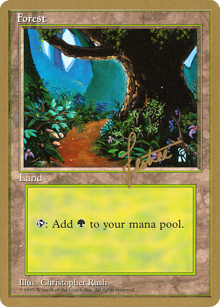 Image of Forest (A) - 1996 Bertrand Lestree (4ED) (WCD-) - Pro Tour Collector Set