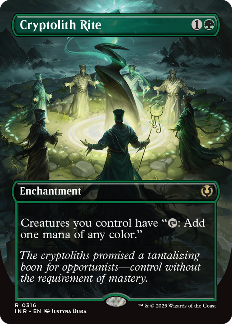 Image of Cryptolith Rite (Borderless) (INR-316) - Innistrad Remastered: (enchantment) (Borderless) Foil