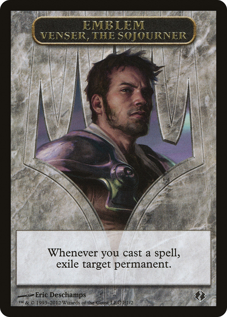 Image of Emblem - Venser, the Sojourner (DDI-0E1) - Duel Decks: Venser vs. Koth Tokens