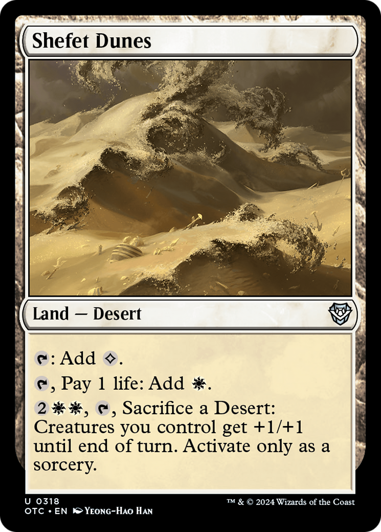 Image of Shefet Dunes (OTC-318) - Outlaws of Thunder Junction Commander