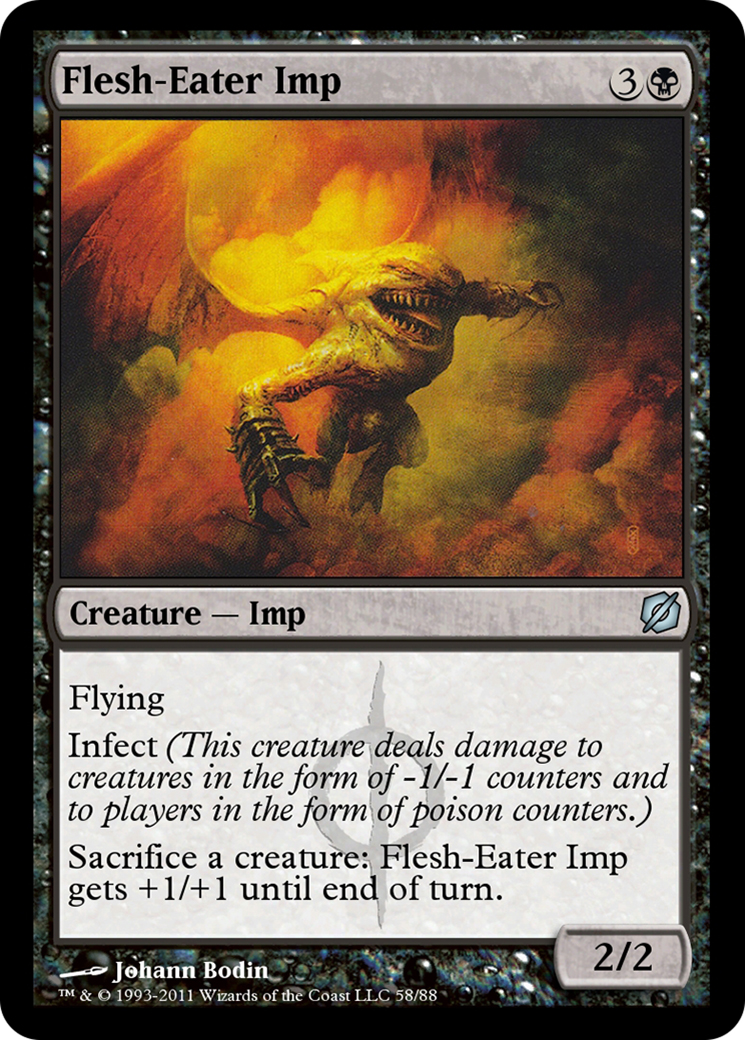 Image of Flesh-Eater Imp (TD2-058) - Duel Decks: Mirrodin Pure vs. New Phyrexia