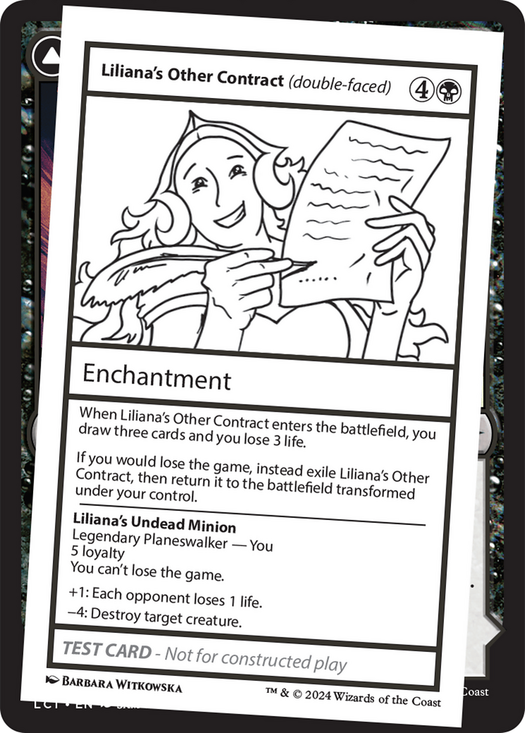 Image of Liliana's Other Contract (double-faced) (MB2PC-) - Mystery Booster 2