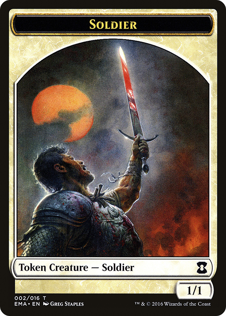 Image of Soldier Token (EMA-002) - Eternal Masters Tokens
