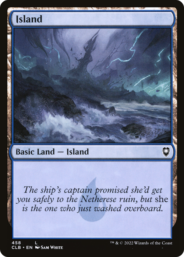 Image of Island (458) (CLB-458) - Commander Legends: Battle for Baldur's Gate