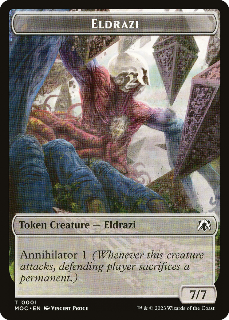 Image of Eldrazi (TMOC-001) - March of the Machine Commander Tokens