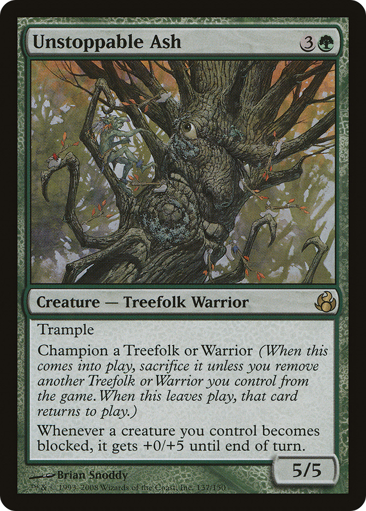 Image of Unstoppable Ash (MOR-137) - Morningtide Foil