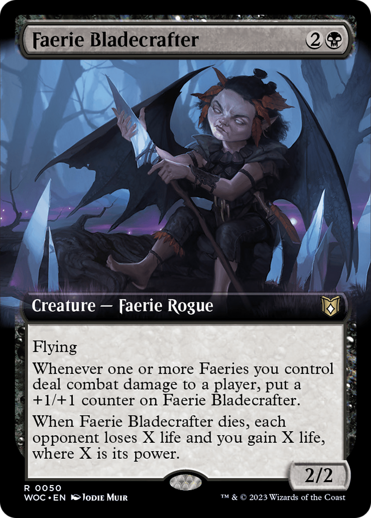 Image of Faerie Bladecrafter (Extended Art) (WOC-050) - Wilds of Eldraine Commander: (Extended Art)