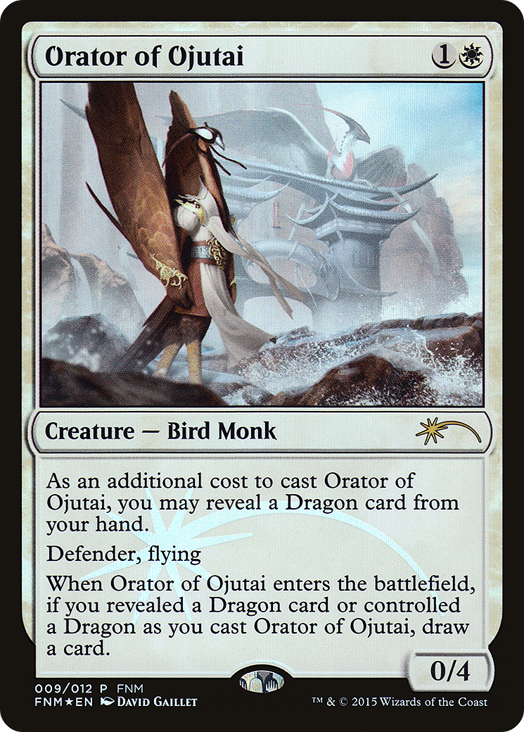 Image of Orator of Ojutai (FNM-009) - Friday Night Magic 2015 Foil