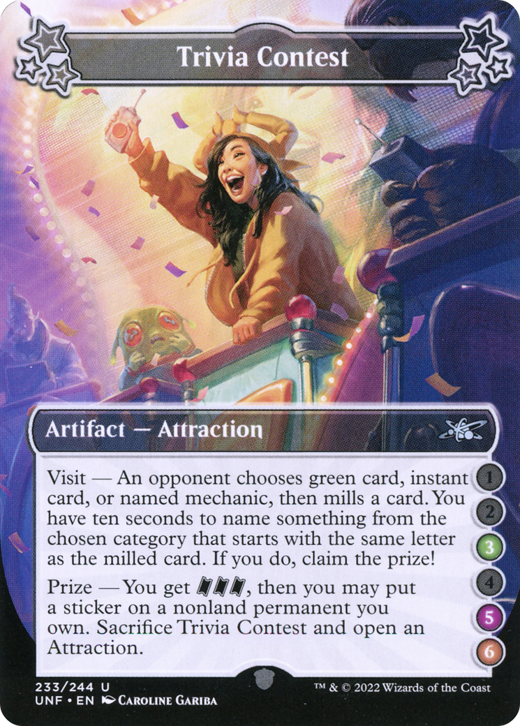 Image of Trivia Contest (3-5-6) (UNF-233) - Unfinity
