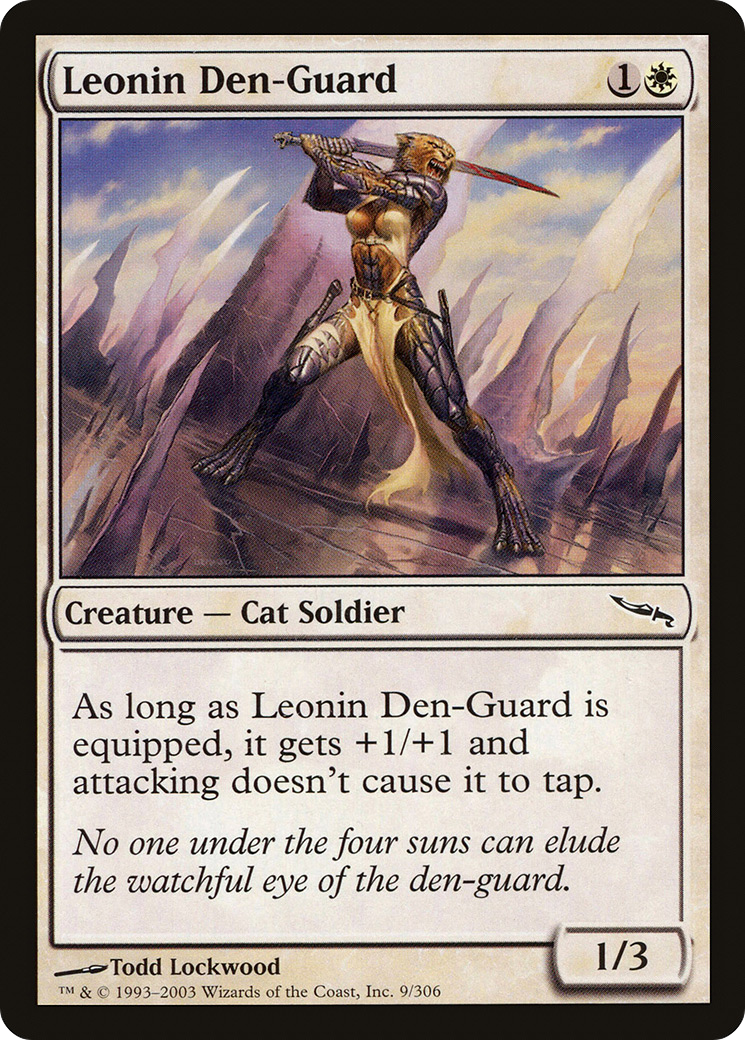 Image of Leonin Den-Guard (MRD-009) - Mirrodin