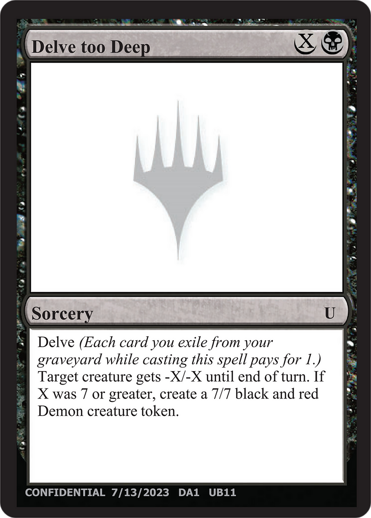 Image of Delve too Deep (UNK-UB11) - Unknown Event