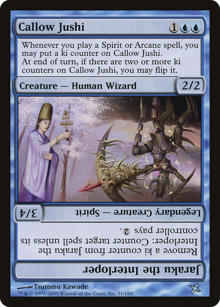 Image of Callow Jushi (BOK-031) - Betrayers of Kamigawa