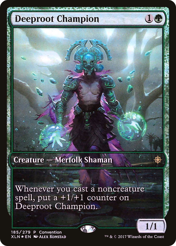 Image of Deeproot Champion (2018 Convention Exclusive) (MEDIA-185) - Ixalan Promos Foil
