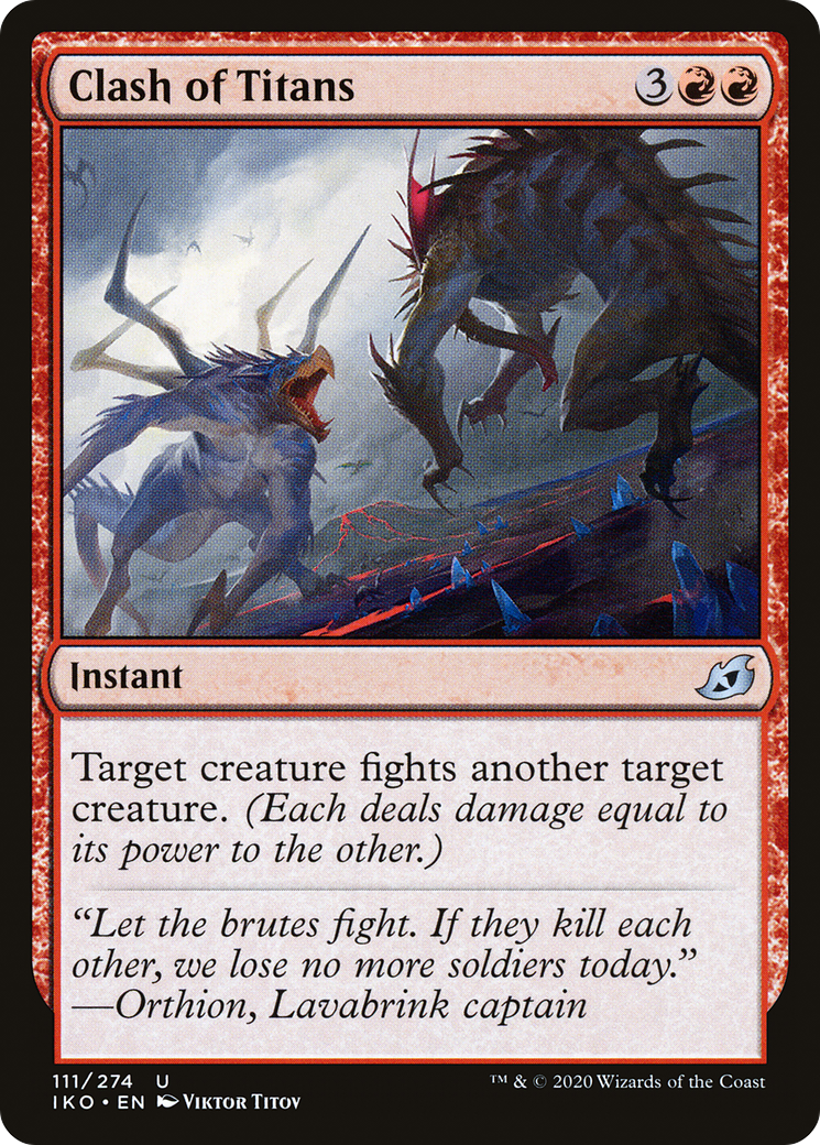 Image of Clash of Titans (IKO-111) - Ikoria: Lair of Behemoths Foil