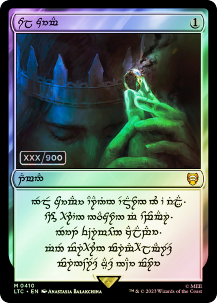 Image of Sol Ring - Human (0410) (Serial Numbered) (LTC-410) - Tales of Middle-earth Commander Foil