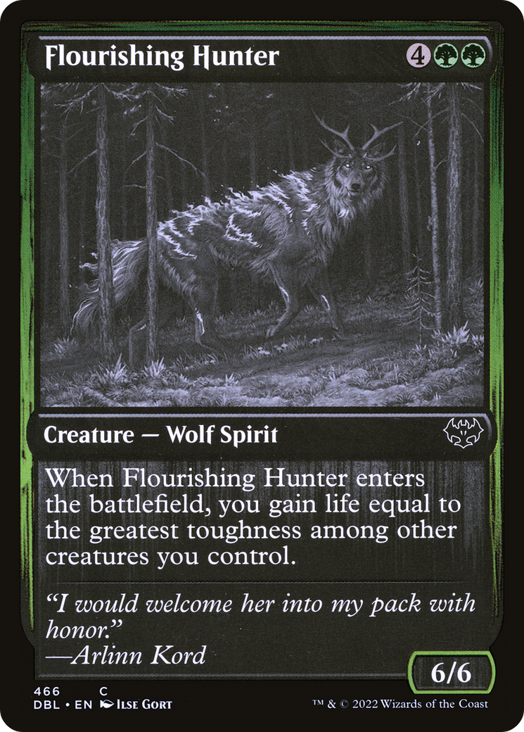Image of Flourishing Hunter (DBL-466) - Innistrad: Double Feature Foil