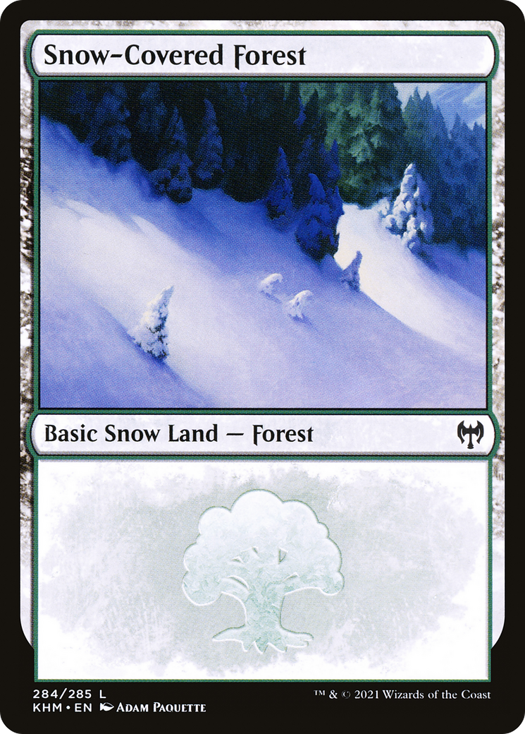 Image of Snow-Covered Forest (284) (KHM-284) - Kaldheim: (snow) Foil