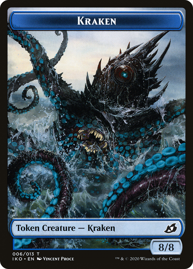 Image of Kraken Token (IKO-006) - Ikoria: Lair of Behemoths Tokens
