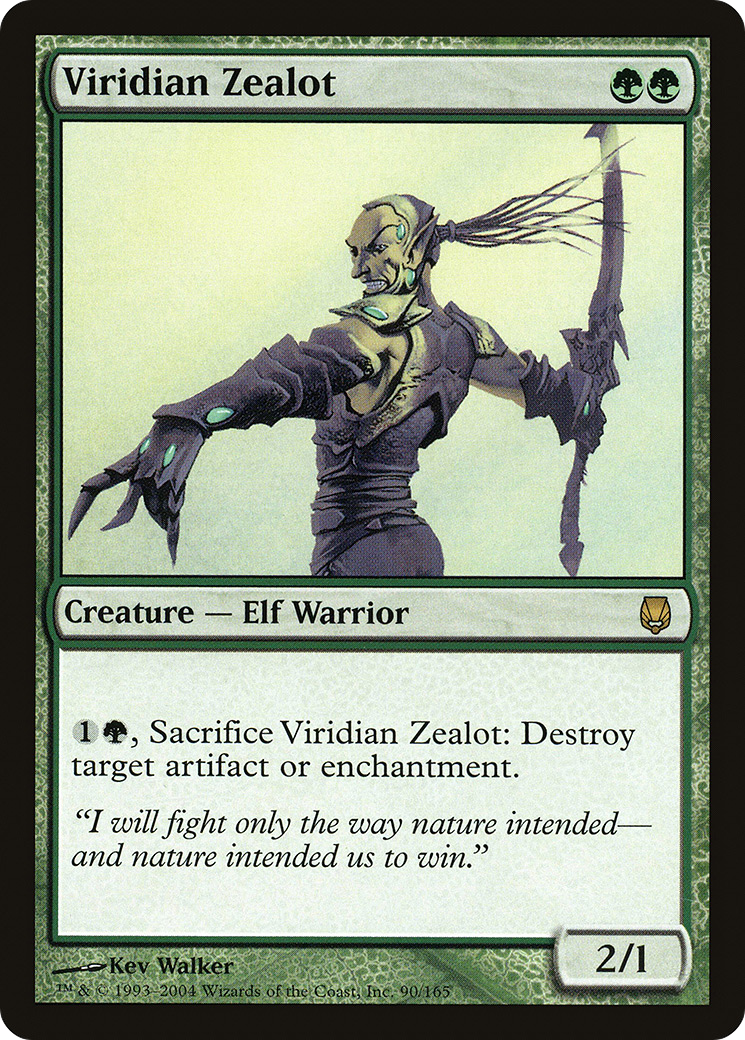 Image of Viridian Zealot (DST-090) - Darksteel Foil
