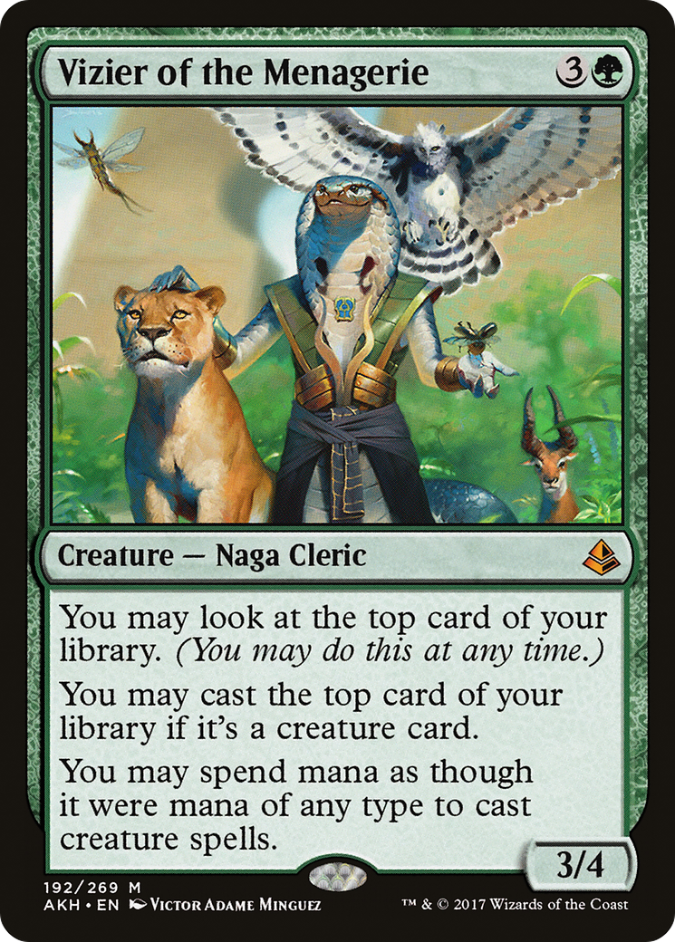 Image of Vizier of the Menagerie (AKH-192) - Amonkhet Foil