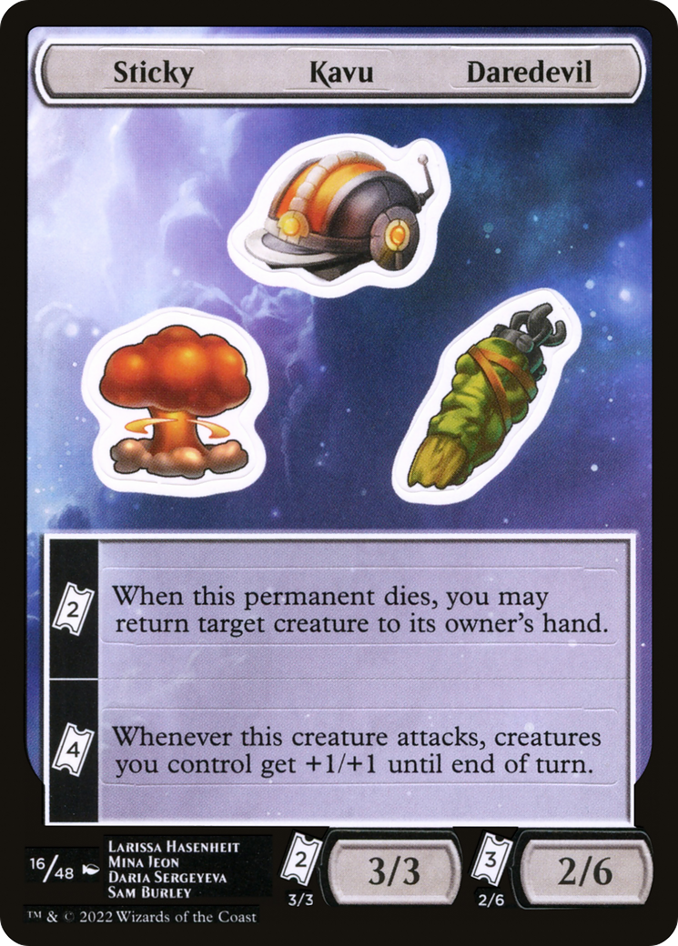 Image of Sticky Kavu Daredevil (UNF-016) - Unfinity Sticker Sheets