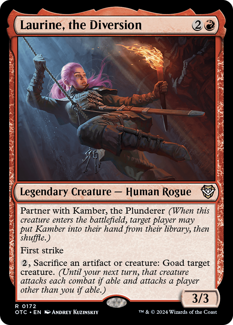 Image of Laurine, the Diversion (OTC-172) - Outlaws of Thunder Junction Commander