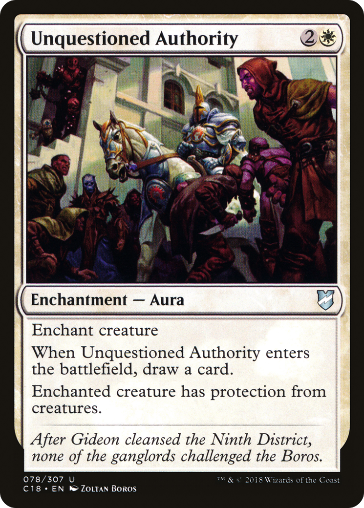 Image of Unquestioned Authority (C18-078) - Commander 2018